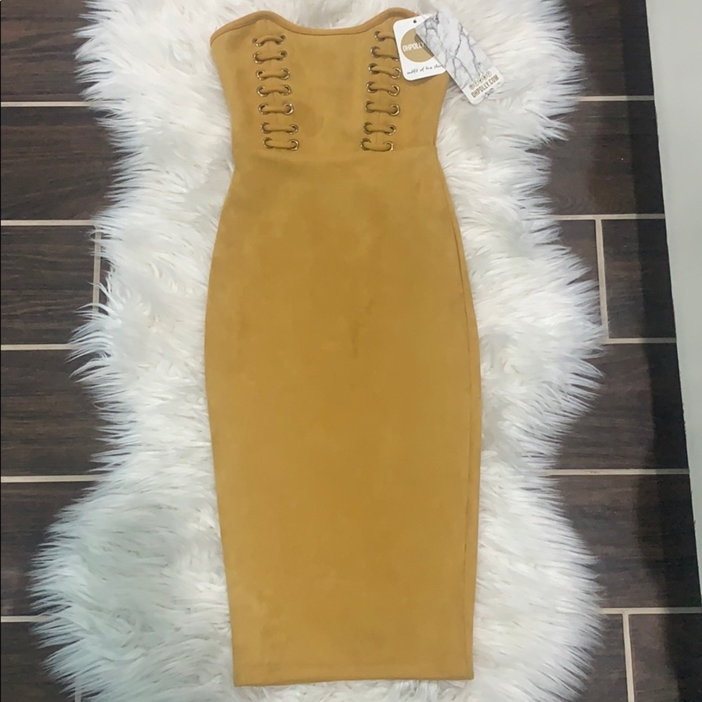 Oh Polly Suede dress